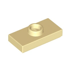 15573-005プレート1×2中央1スタッドタン