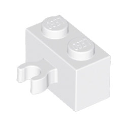 30237-001ブロック1×2クリップ付ホワイト