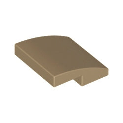 15068-138曲面スロープ2×2ダークタン