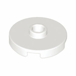 18674-001タイル2×2丸中央1スタッドホワイト