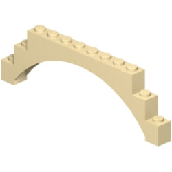 14707-005アーチ1×12×3レイズドタン