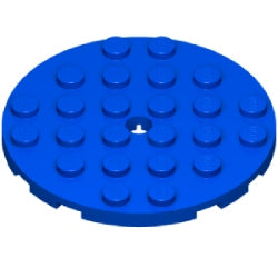 11213-023プレート6×6丸ペグ穴有ブルー