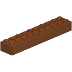 3006-192ブロック2×10レディシュブラウン