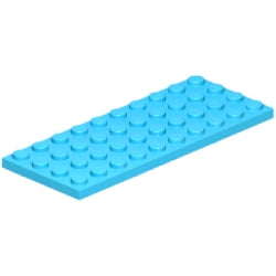 3030-322プレート4×10ミディアムアジュール