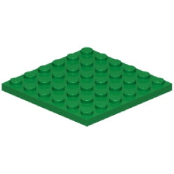 3958-028プレート6×6グリーン