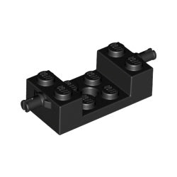 18892-026ブロック2×4両側小径軸ホルダー付ブラック