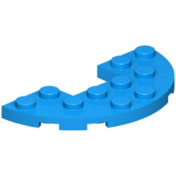 18646-321プレート3×6コーナー丸カットアウトダークアジュール