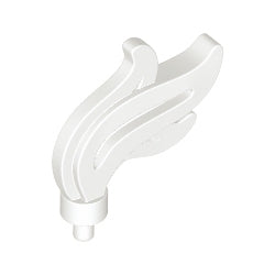 64647-001羽根飾りホワイト