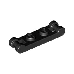 18649-026プレート1×2両端に取っ手付ブラック