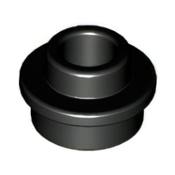 85861-026プレート1×1丸貫通穴有ブラック