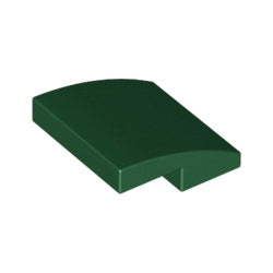 15068-141曲面スロープ2×2ダークグリーン