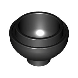 15395-026ブロック2×2ドーム型丸底ブラック