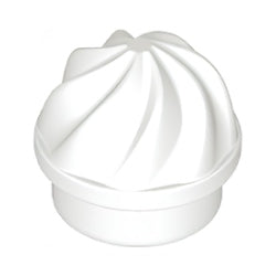 15470-001プレート1×1丸渦巻きホワイト