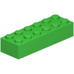 2456-037ブロック2×6ブライトグリーン