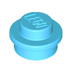 4073-322プレート1×1丸ミディアムアジュール