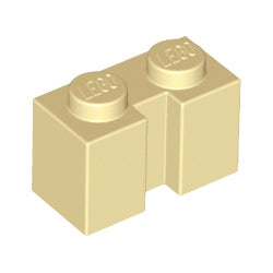 4216-005ブロック1×2縦溝有タン