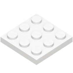 11212-001プレート3×3ホワイト