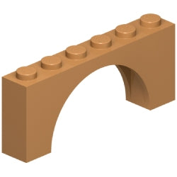 15254-137アーチ1×6×2中厚ミディアムダークフレッシュ