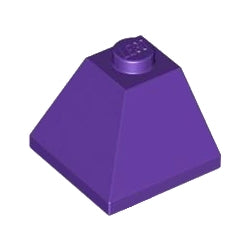 3045-268スロープ45度2×2コーナー2方向傾斜ダークパープル