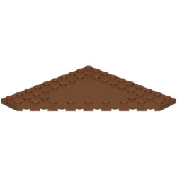 92584-192プレート10×10コーナー無レディシュブラウン