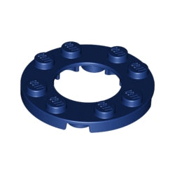 11833-140プレート4×4丸2×2丸穴有ダークブルー