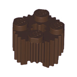 92947-308ブロック2×2丸グリルダークブラウン
