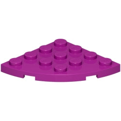 30565-124プレート4×4コーナー丸マジェンタ