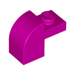 6091-124曲面ブロック2×1×1&1/3マジェンタ