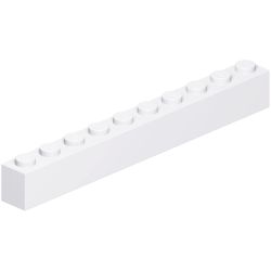 6111-001ブロック1×10ホワイト