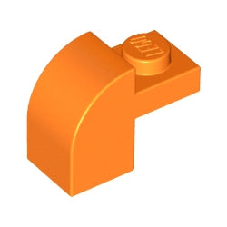 6091-106曲面ブロック2×1×1＆1/3オレンジ
