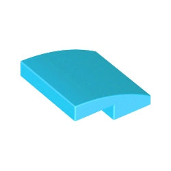 15068-322曲面スロープ2×2ミディアムアジュール