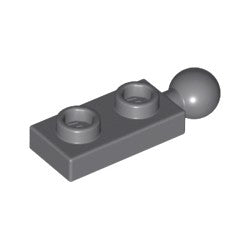 22890-199プレート1×2端に牽引ボール付ダークブルーイッシュグレイ