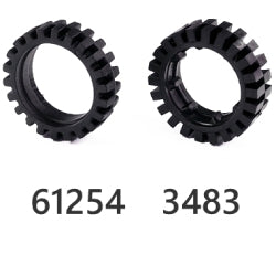 タイヤ長径24ミリ×幅7ミリ ブラック