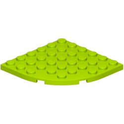 6003-119プレート6×6コーナー丸ライム