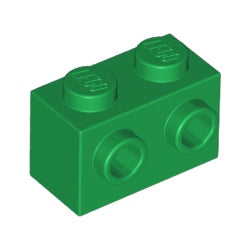 11211-028ブロック1×2片側面に2スタッド有グリーン