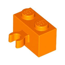 30237-106ブロック1×2クリップ付オレンジ