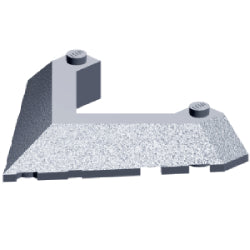 22390-179ウェッジ6×8ポインテッドカットアウトフラットシルバー