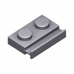 32028-179プレート1×2ドアレール付フラットシルバー