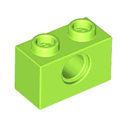 3700-119テクニックブロック1×2ペグ穴1個ライム