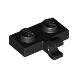 11476-026プレート1×2水平クリップ1個付ブラック