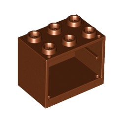 92410-192コンテナボックス2×3×2レディシュブラウン