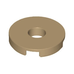 15535-138タイル2×2丸中央穴有ダークタン