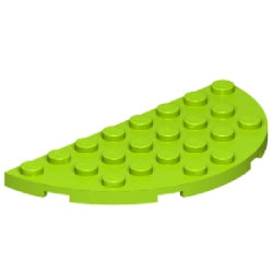 22888-119プレート4×8コーナー丸1/2ライム