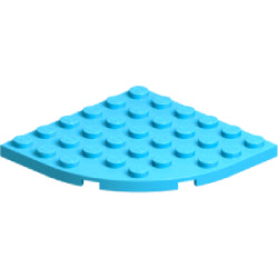 6003-322プレート6×6コーナー丸ミディアムアジュール