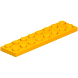 3034-191プレート2×8ブライトライトオレンジ