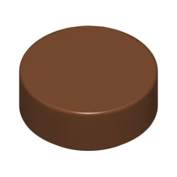 98138-192タイル1×1丸レディシュブラウン