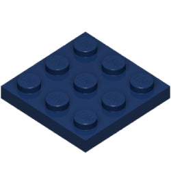 11212-140プレート3×3ダークブルー