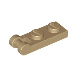 60478-138プレート1×2端に取っ手付ダークタン