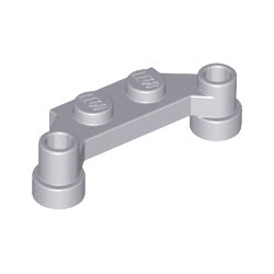 4590-194プレート1×2両側にポッチ有ライトブルーイッシュグレイ