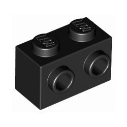 11211-026ブロック1×2片側面に2スタッド有ブラック